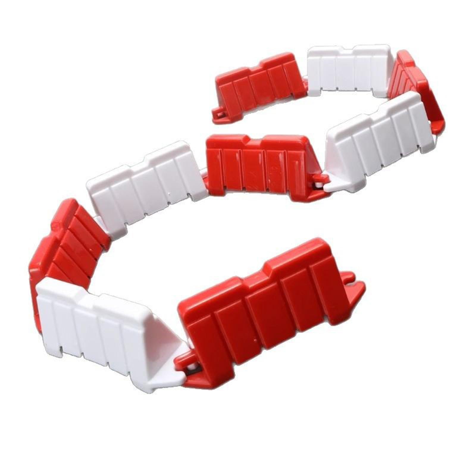 Kit Piste RC Modulaire avec Barrières Routières Résistantes aux Chocs pour Voitures RC 1:14 à 1:28, Accessoire Robuste, Installation Facile- 300 Pièces