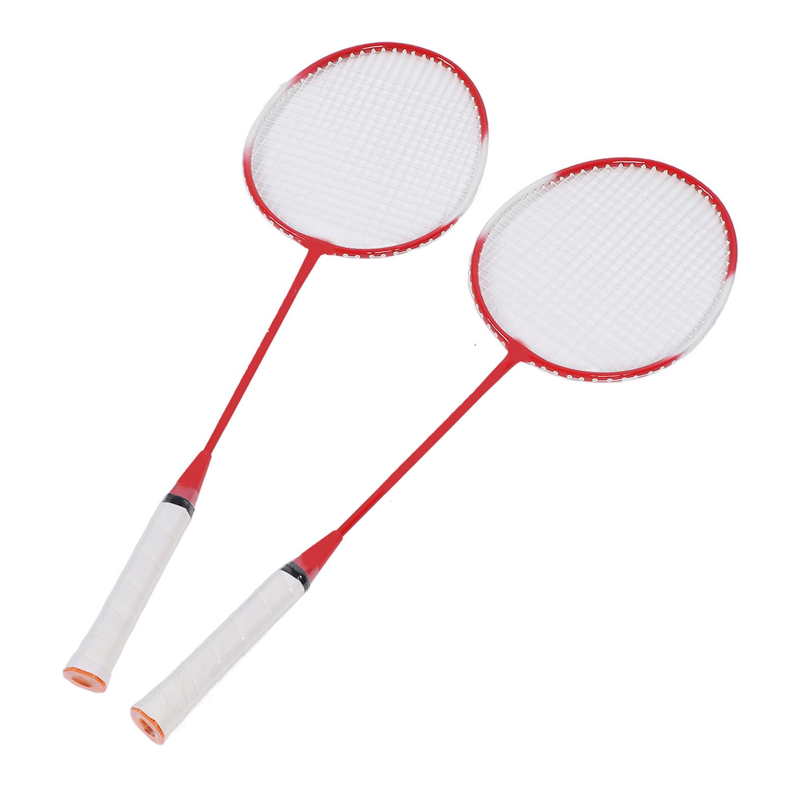 Set di racchette da badminton portatili con design smorzatore di vibrazioni per sport ricreativi e gioco in spiaggia, attacco forte, set da badminton per adulti con