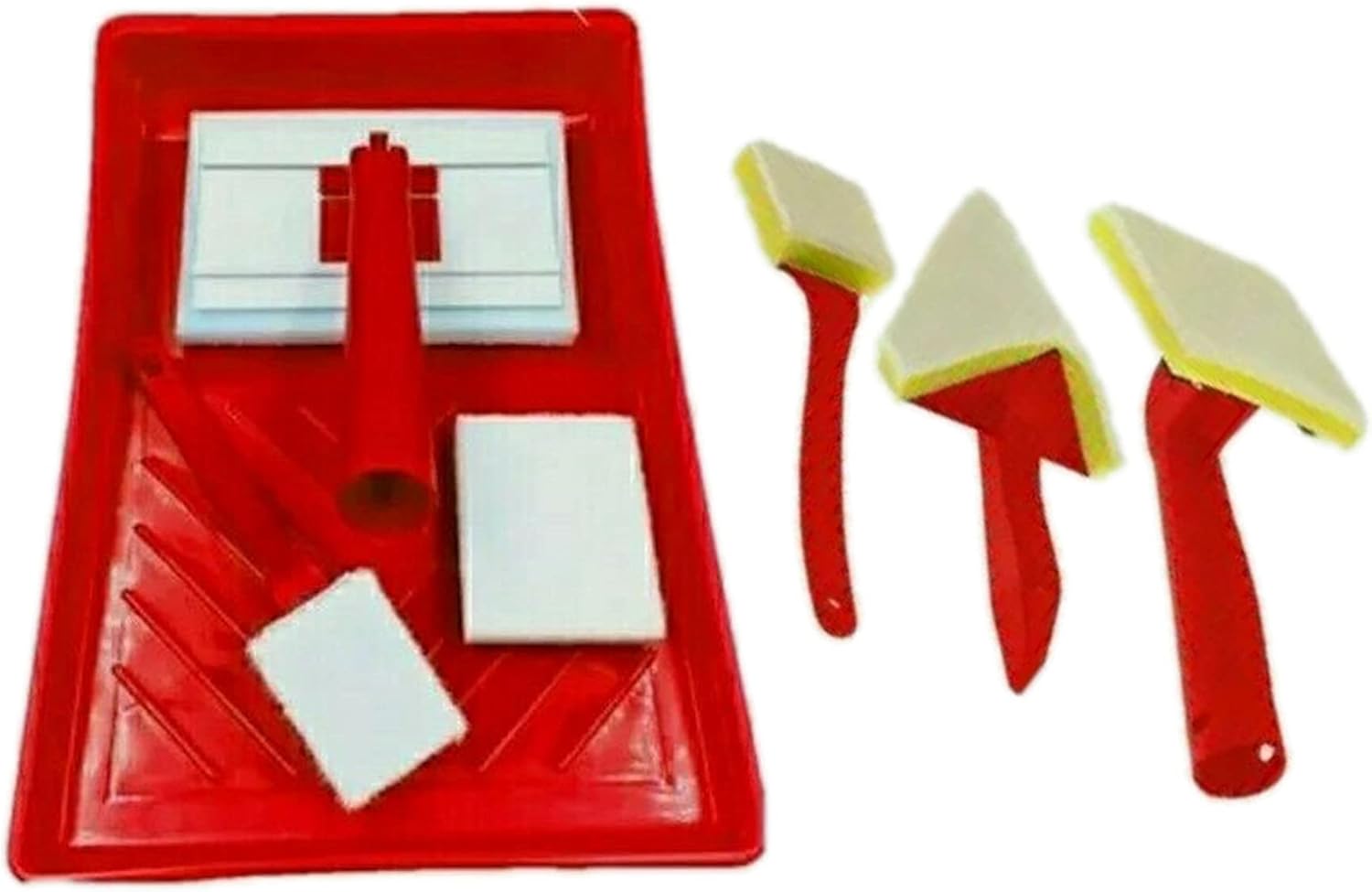 Vsorce4u 1 x 7pcs Paint Pad Set Microfiber Painting Kit Paint Pads