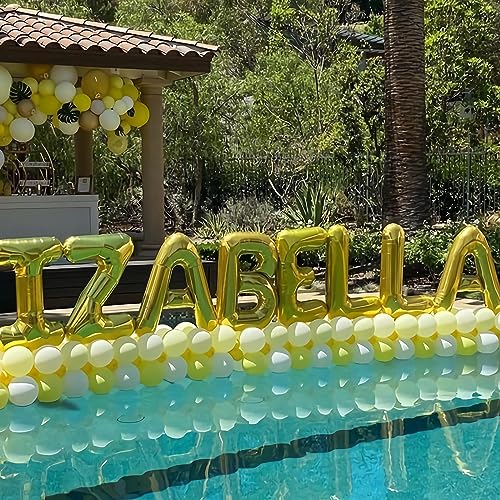 Image of Letter Balloons Gold Party Balloon - 40 Inch Large Gold Letter Z Balloon, Letter Balloon Birthday Decorations, Balloon for Women Men Anniversary Party Decorations Supplies