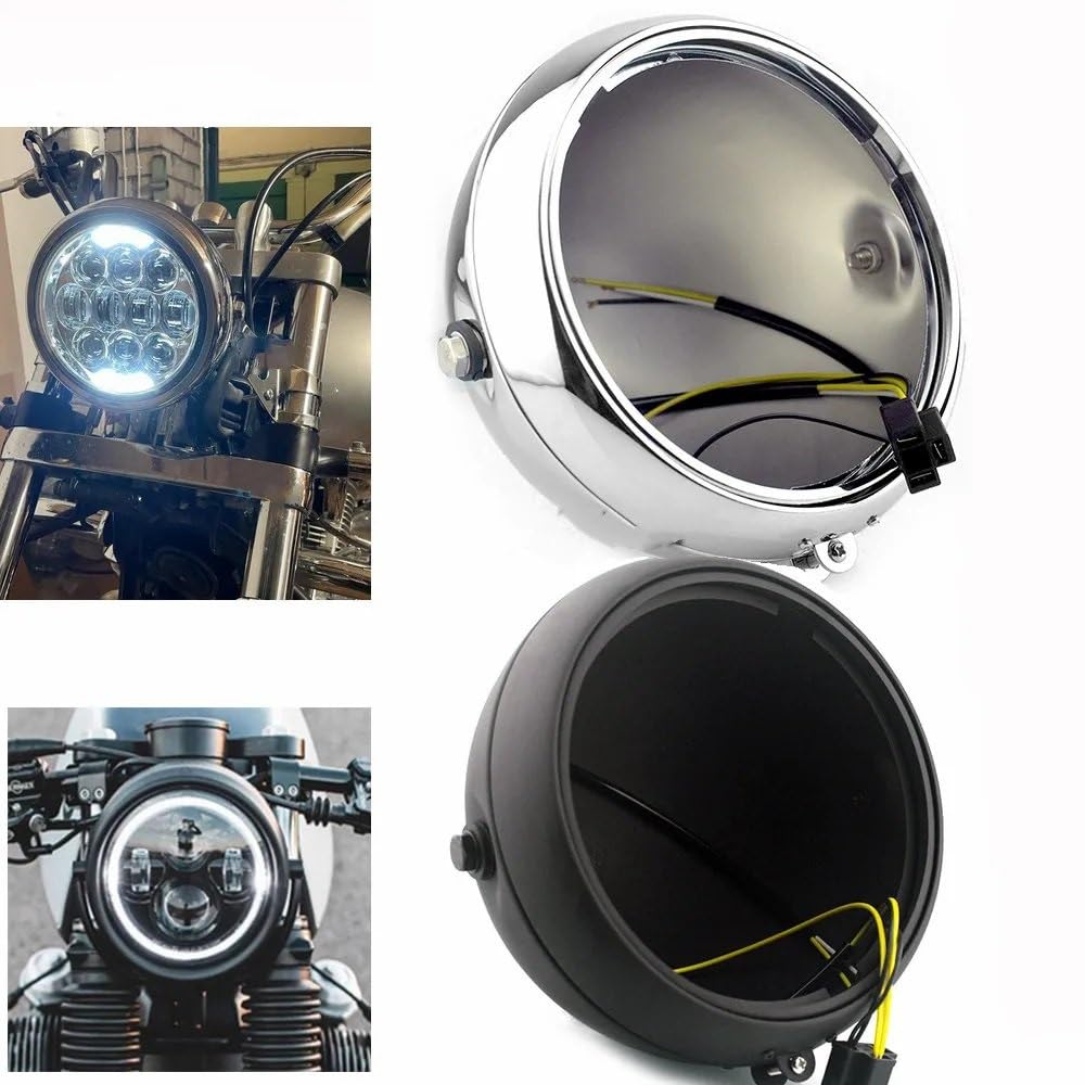 Dirt Bike Reflektor Obudowa okrągłego reflektora motocyklowego LED