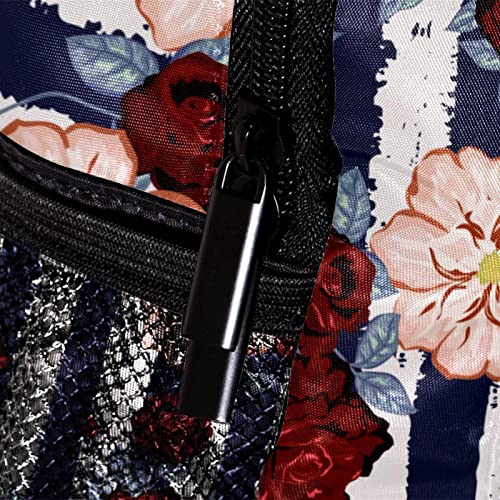 Sac à dos pour garçons et filles motif floral multicolore 30cm