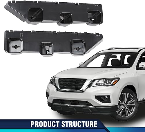 Miniatura 144 de PIT66 Soporte de parachoques delantero compatible con Hyundai Sonata 2011-2015 2 piezas soporte de parachoques delantero izquierdo y derecho