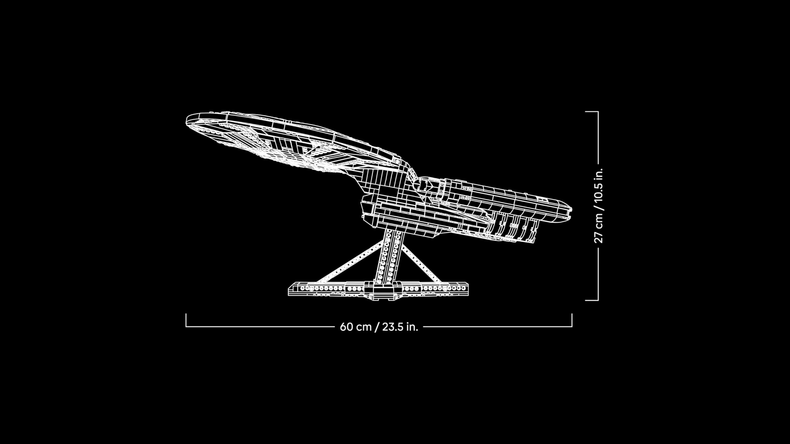 LEGO Icons Star Trek: U.S.S. Enterprise NCC-1701-D Maqueta para Adultos - Naves Auxiliares, Módulo Separable y 9 Minifiguras Inc. Jean-Luc Picard y William Riker - Regalo para Hombres y Mujeres 10356