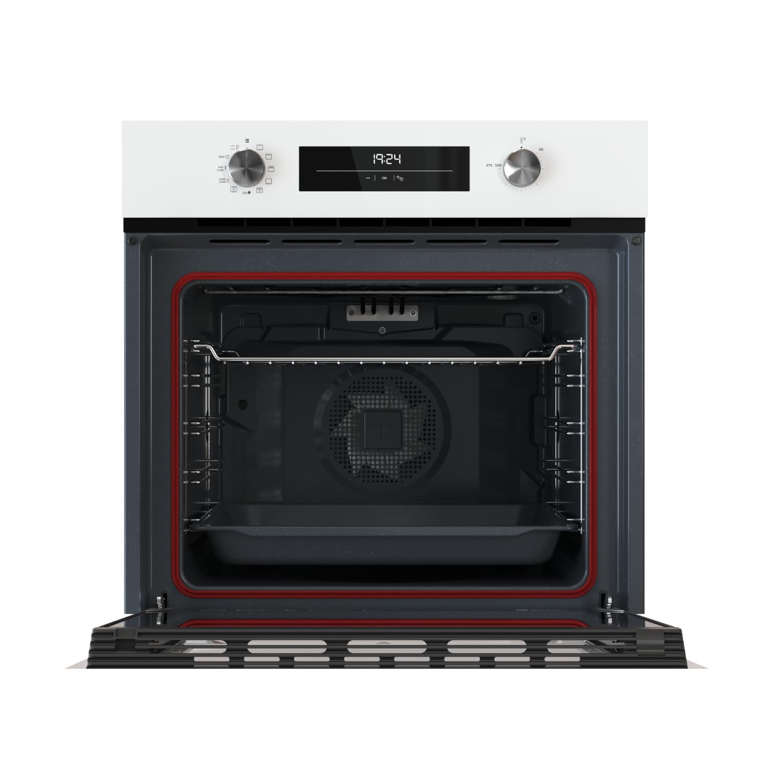 TEKA Horno Multifunción Pirolítico 60cm, 8 Funciones de Cocción, Sistema ThermoSeal, Autolimpieza Pirólisis y HydroClean, Display LED, Modelo NEO HSB 6250 P WH