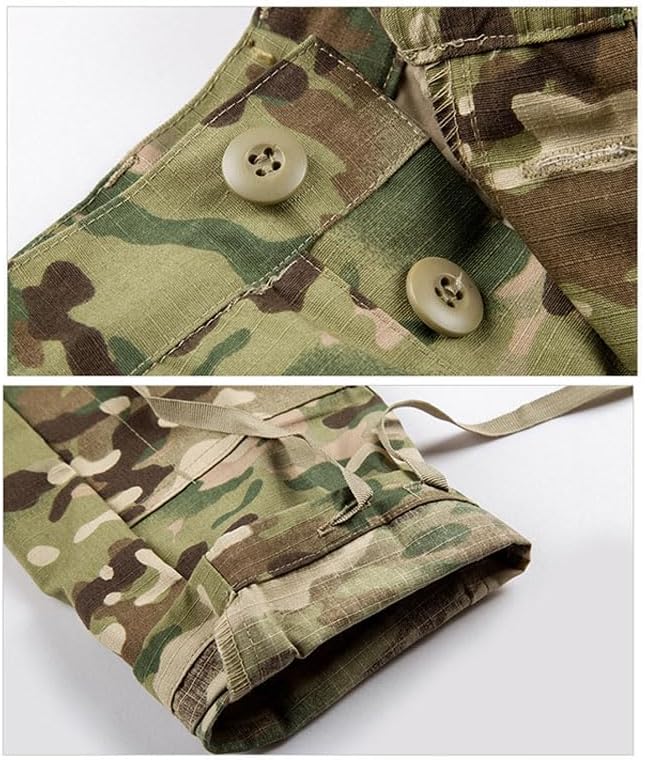 Outdoor Sports Airsoft Hunting Shooting Battle Uniform Combat BDU Clothing Tactical Camouflage US Child Kid Set - WL - XL