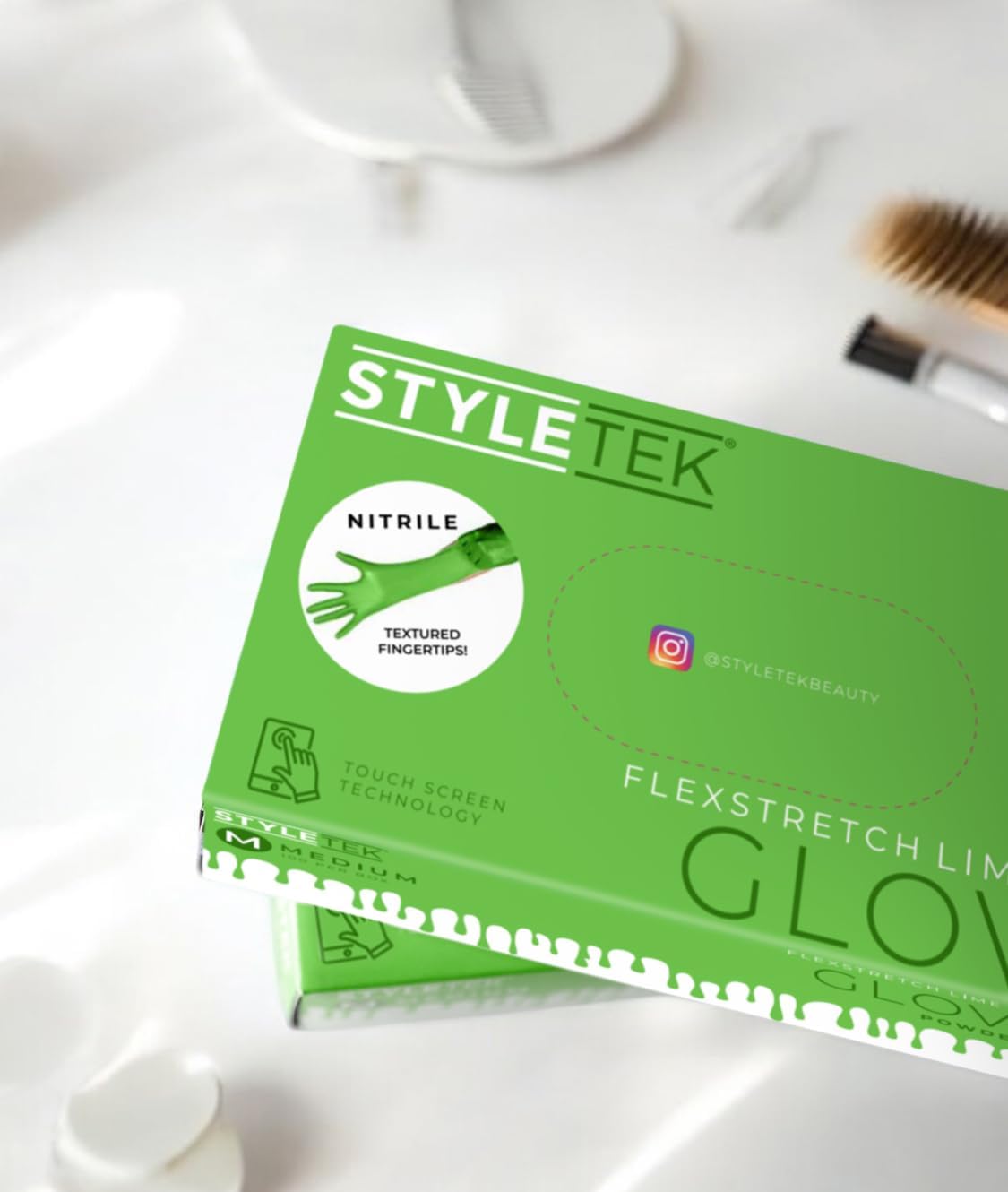 Nitrile Lime Green Glove, Disposable Glove, Powder Free, Thick Quality, Latex-Free, Salon, Home,Gardening, Mutli Use - Image 3