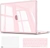 AKIT para Funda de MacBook Neo 13 pulgadas 2026 A3404 A18 Pro Resistente a Grietas | Defensa de Esquinas Reforzadas Carcasa Rígida Cristal con 2 Cubiertas de Teclado y Película de Pantalla, Rubor 1