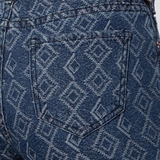 Rock & Roll Denim Aztec Vibe High-Rise Trouser Jeans Denim 29x323