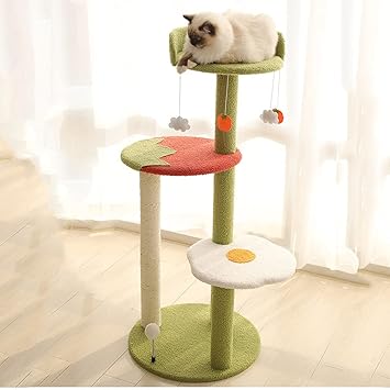 Amazon 贅沢キャットタワー 中小猫タワー キャットタワー人気安くて手頃な価格猫タワー キャットタワーハンモックと洞窟付き Color 1 Dapeng キャットタワー 通販