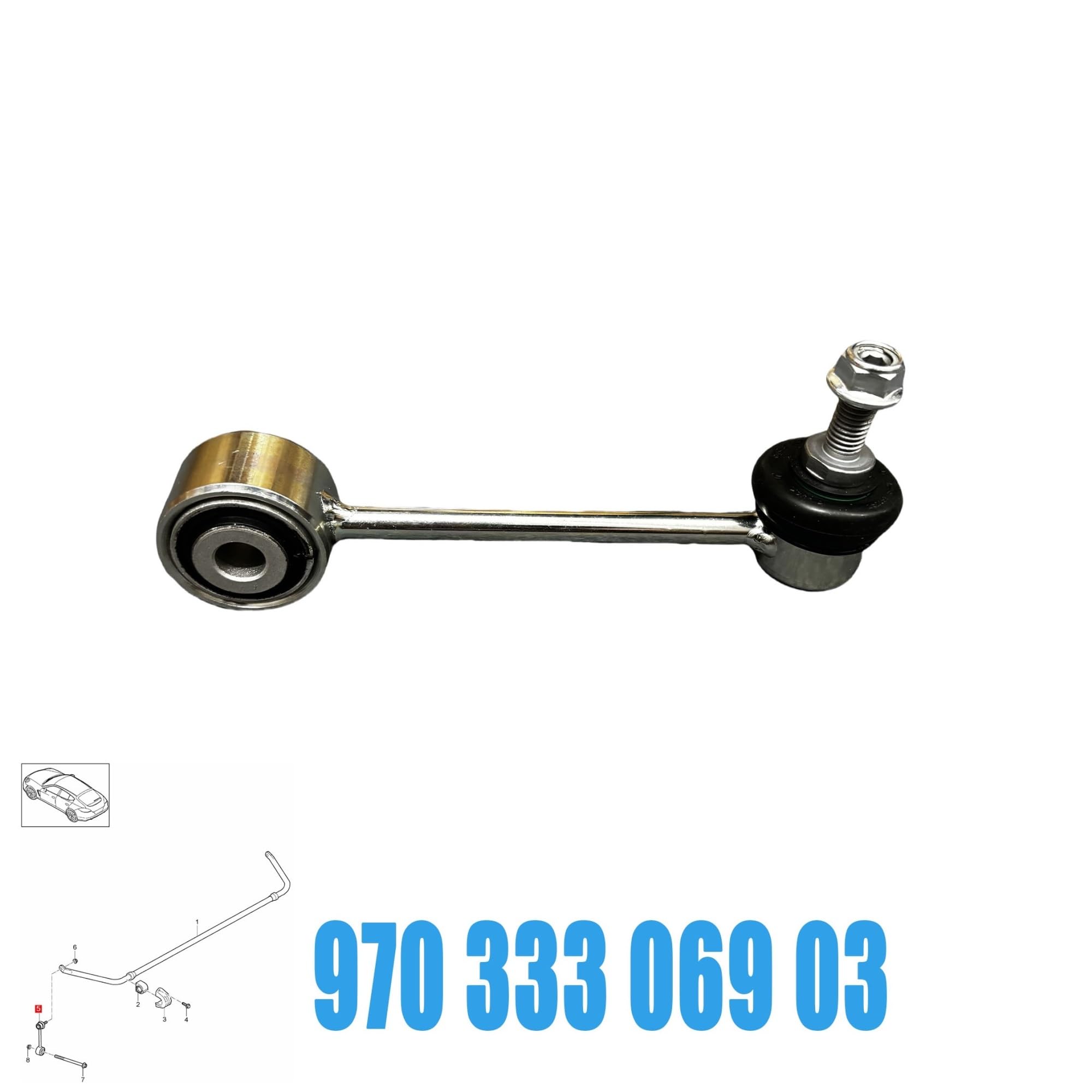 zestaw stabilizatora Zestaw łączników stabilizatora tylnego zawieszenia samochodu 97033306903 97033306905 pasujący do Porsche Panamera 970 2010-2016. Stabilizatory Poprzeczne(2pcs)