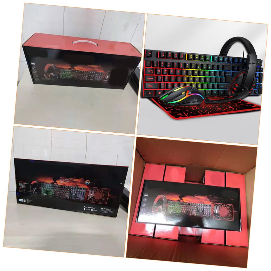 Set Tastiera e Mouse Gaming USB 2.0 Abs Nero 104 Tasti