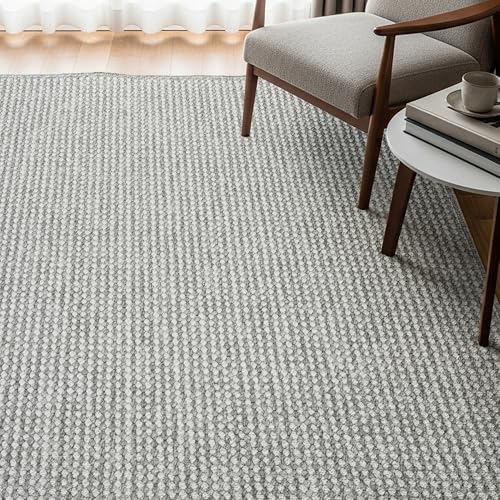 Gertmenian Indoor Boho Area Rug - 8x10 Large, Durable, Non-Shedding & Stain Resistant, Ideal for High Traffic Areas in Living Room, Bedroom, Dining Room - Romi, Lt Gray, 23893