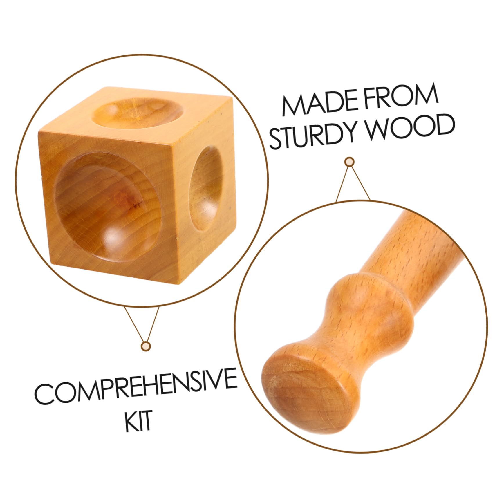 SHINEOFI Blocchi Di Legno Per Doming Cubi Di Legno Per Artigianato Strumento Di Punzonatura Per Gioielli Set Di Strumenti Per Lavorazione Argento Per Creazione Di Gioielli Fai Da Te