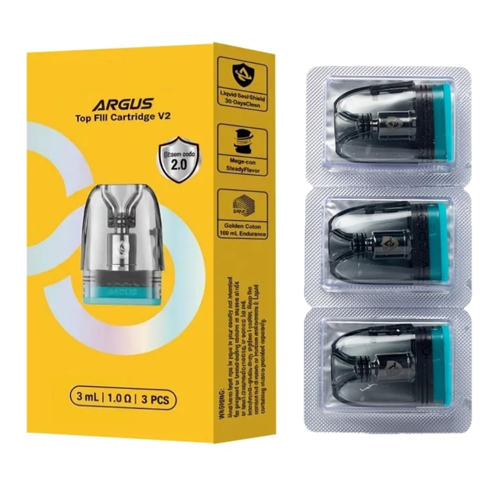 For VOOPOO Argus Top Fill Pod V2 Cartridge 3 ml (1.0  Pack of 3) [MTL
