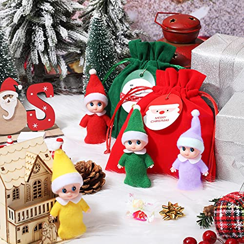 6 Muñecas Navideñas Baby con Bolsas de Terciopelo miniatura 4