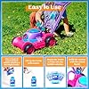 61a6uhdorkl - Sloosh Bubble Lawn Mower Toddler Toys - Kids Toys Bubble Machine Summer Outdoor Toys Games, Bubble Mover Push Toy for Age 1 2 3 4 Year Old Preschool Kid Boys Girls Birthday Easter Gifts (Pink)