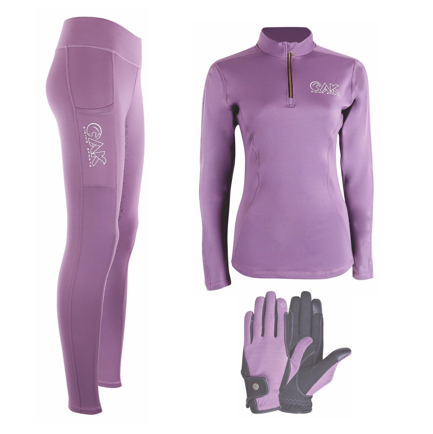 Ak Riding Sports Women's Bundle Offer (All In One) Purple Ak Horse Riding Tights For High Waisted Breathable Equestrian Breeches Full Seat Silicone Grip Stretch Riding Leggings (Uk, Alpha, Xxs, Regular, Regular, )