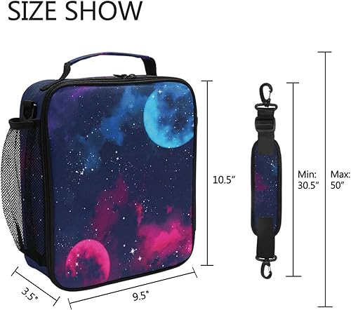 Miniatura 8 de Axolotl - Lonchera aislada para niños y niñas, reutilizable, hielera, bolsa de almuerzo con cremallera a prueba de fugas, con correa de mano