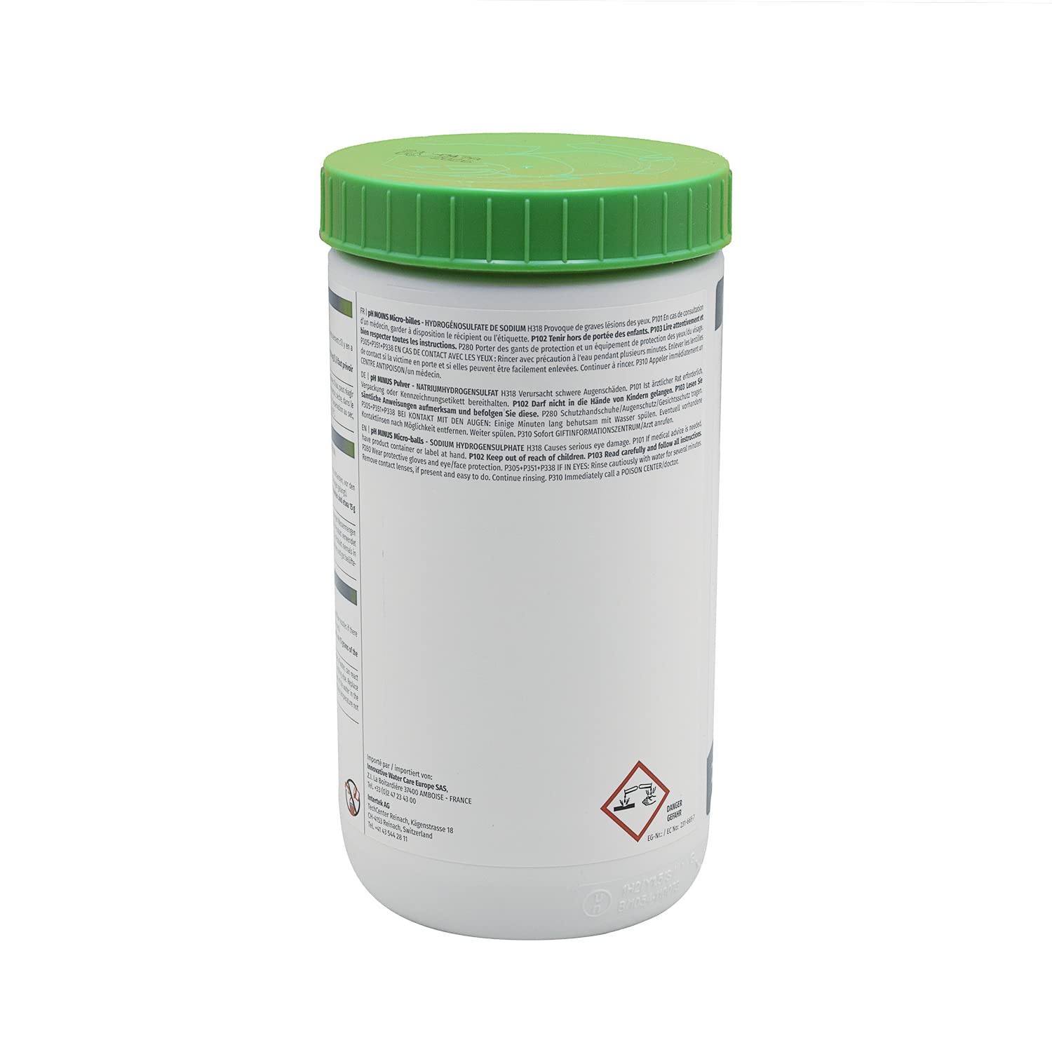 HTH Spa pH Moins Micro-Billes - 2kg | Correcteur de pH Solide - Baisse Le pH - Dissolution Rapide + 10 Tests HPS OFFERTS 6 en 1