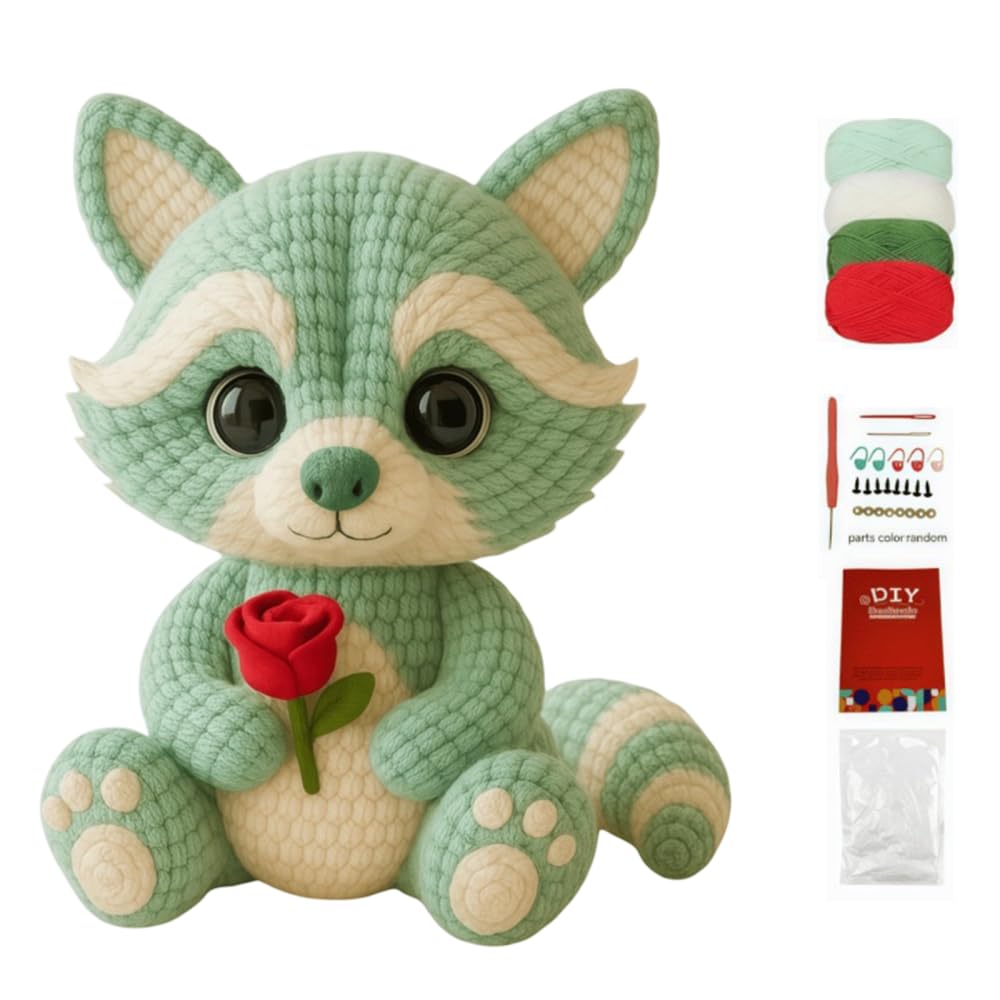 BDKMMS Beginners Crochet Kits,with Step-by-Step Video Tutorials,DIY Knitting Doll