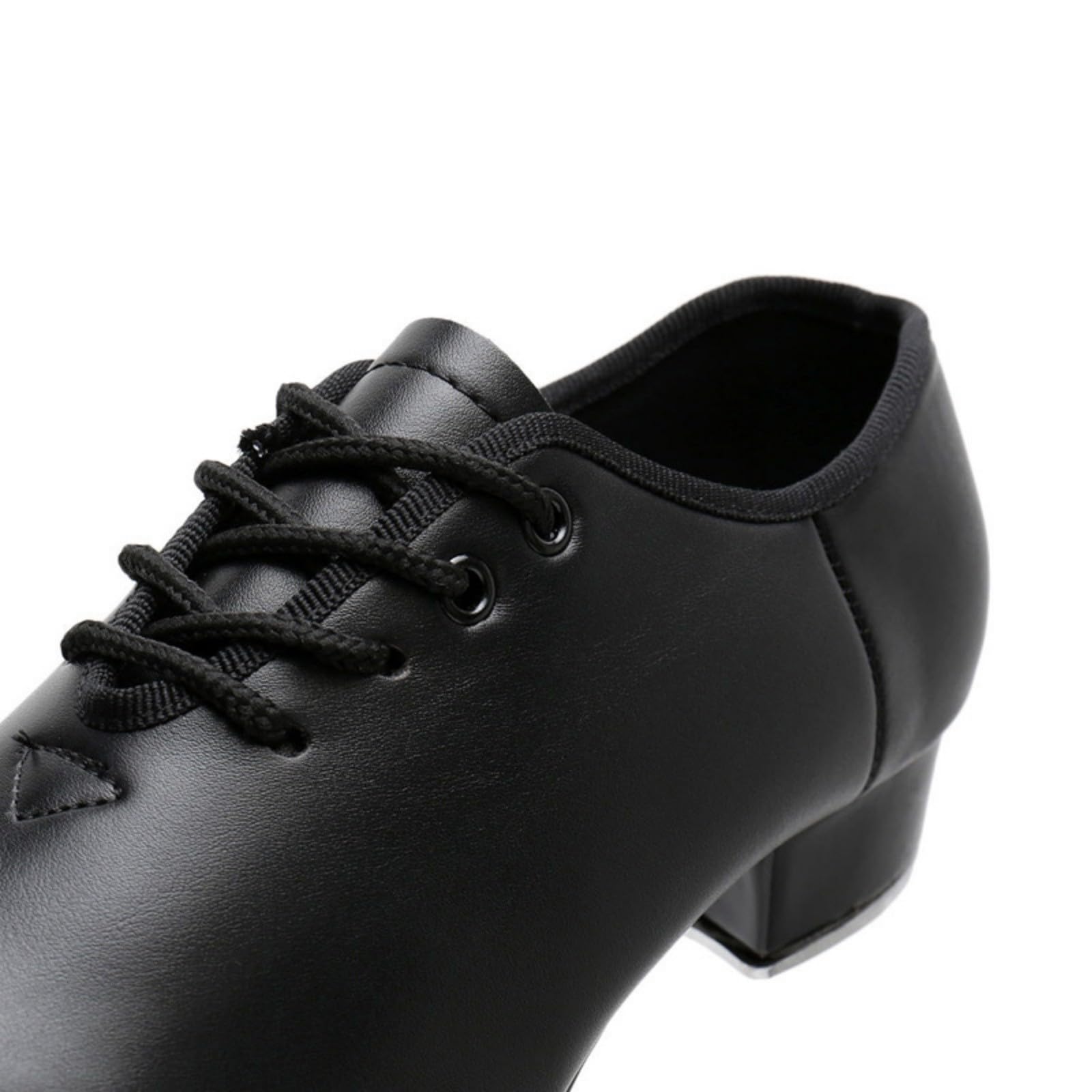 Genérico Zapatos con Alzas Hombre - Zapatillas De Seguridad Hombre - Zapatos De Claqué De PU con Cordones Y Suela Partida Zapatos De Baile para Mujer Y Hombre