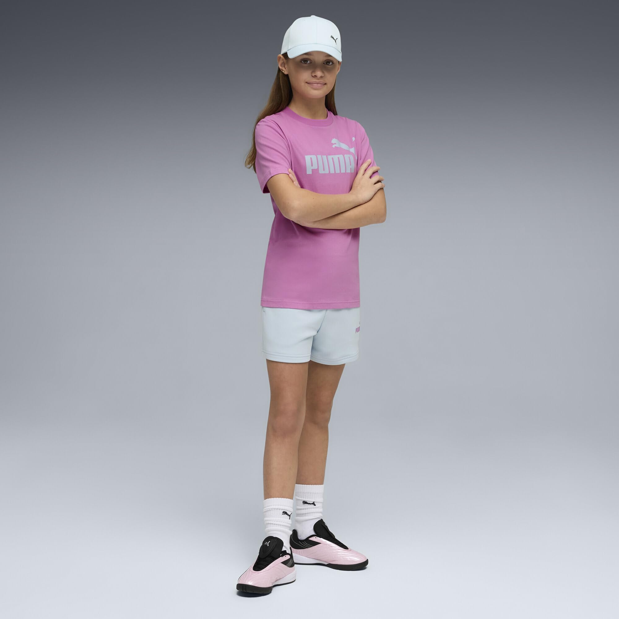 Puma Mädchen ESS No.1 Logo Tee and Shorts Set G Gestrickte Anzüge (1er Pack)