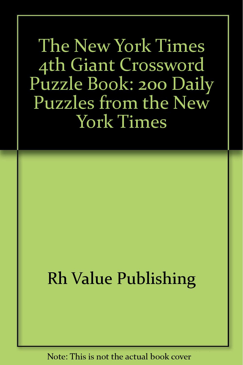Buy New York Times 4th Giant Crossword Puzzle Book Book Online at Low