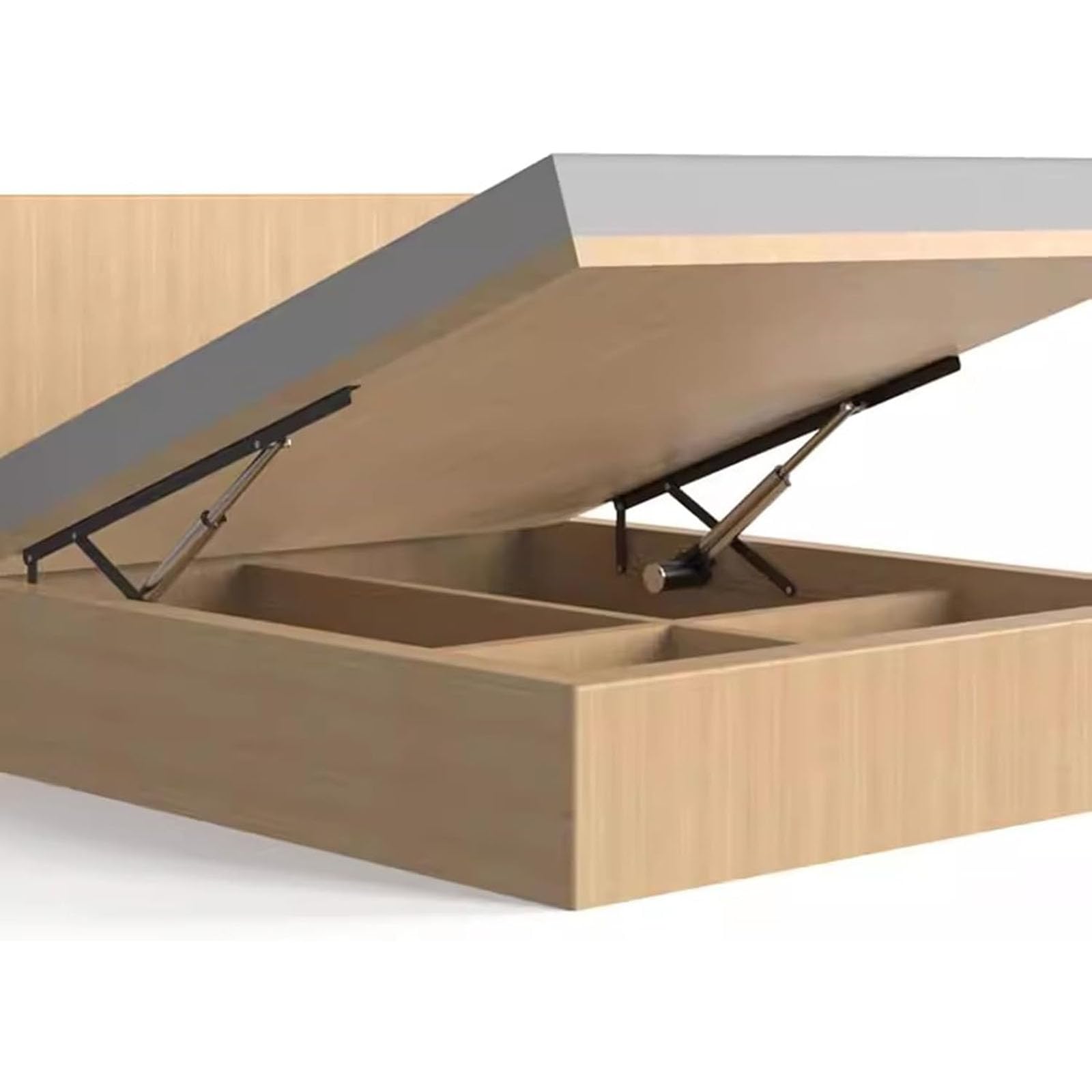 Mecanismo eléctrico de elevación de cama, elevadores de cama resistentes (2 unidades), capacidad de carga de 600 kg, control remoto, barra de elevación plegable para caja de almacenamiento y cama