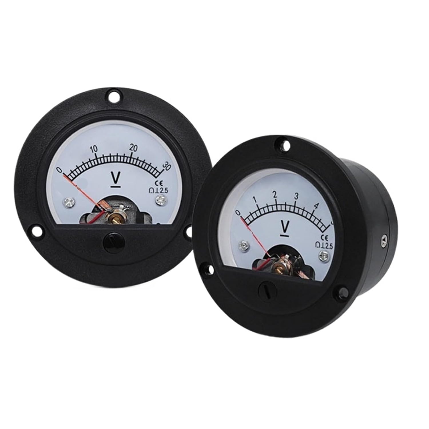 DH-52 Voltmeter Pointer Meter DC1V 2V 3V 5V 10V 15V 20V 25V 30V 50V 75V 100V 150V 200V 300V 450V 500V 600V Voltage Panel(3V)