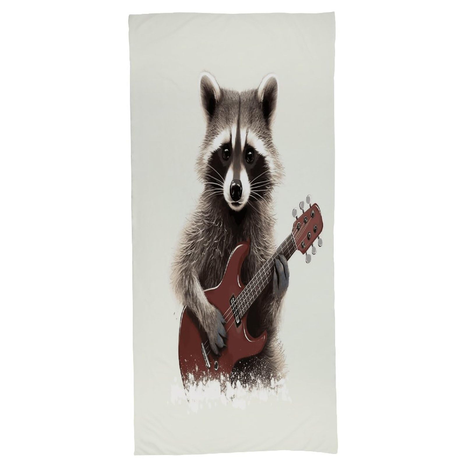 Fekiloot Men's Style Funny Raccoon Bath Towel Highly Absorbent,Beach Towels For Wo,Pool Towel Bathroom Essential For Beach,Gym,Travel, Camp