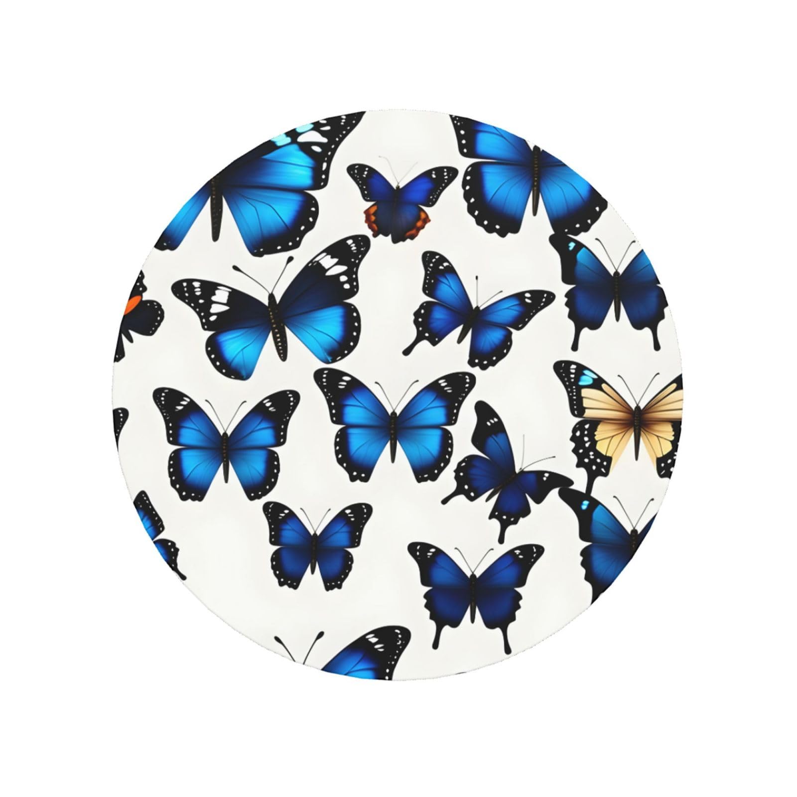 Many Blue Butterfly Print Refrigerator Magnet,Magnets For Refrigerator Decoration, Kitchen, Office, Wall