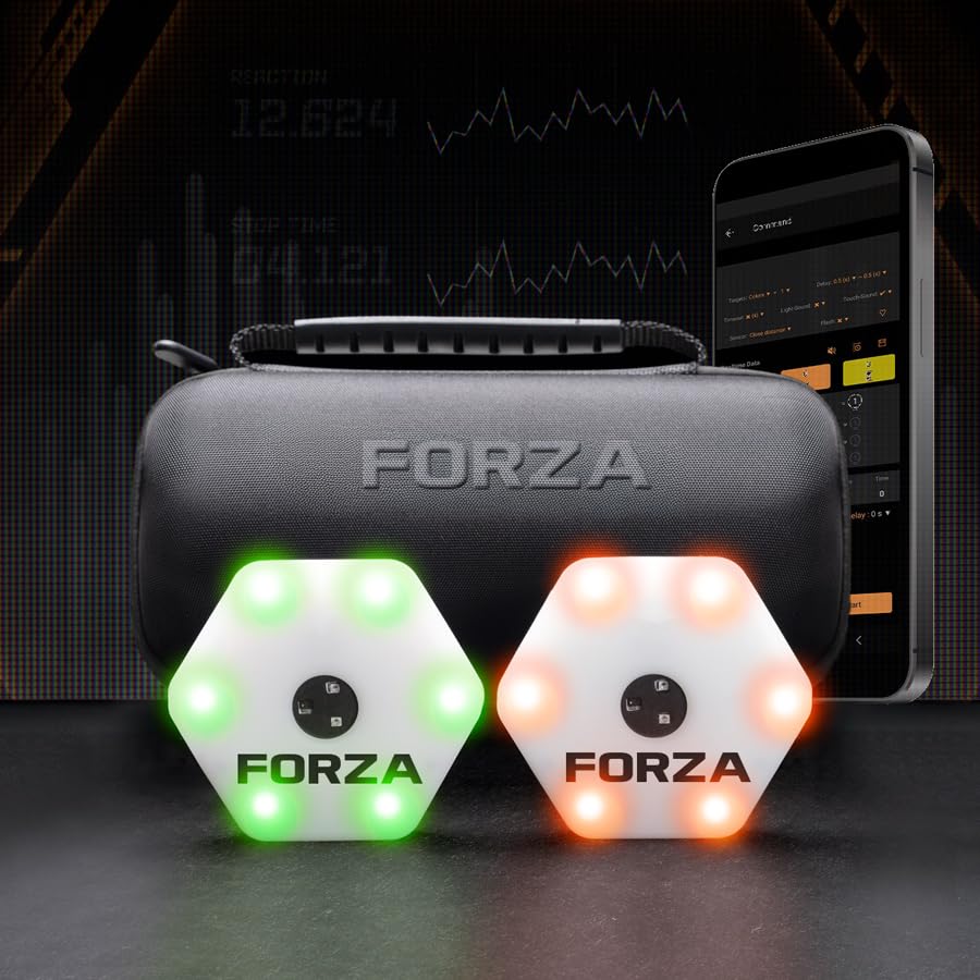 Sponsored Ad – METIS FORZA Reaction Training Lights | Enhance Speed, Agility & Reflexes with App Integration – 20 Game Modes [Packs of 2, 4, or 8]