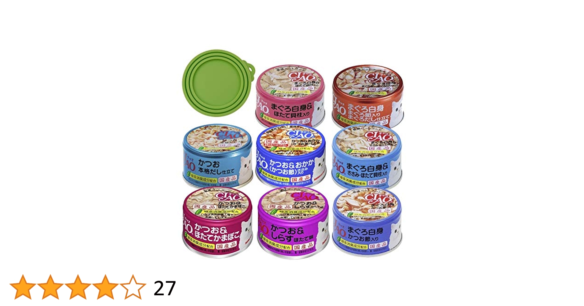 Amazon.co.jp: いなば CIAO(チャオ) まぐろ かつお 85g 8種各1缶