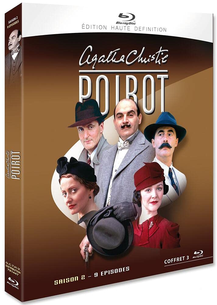 Agatha Christie: Poirot - Saison 2 en Blu-ray con la mítica serie de intriga y misterio en alta definición