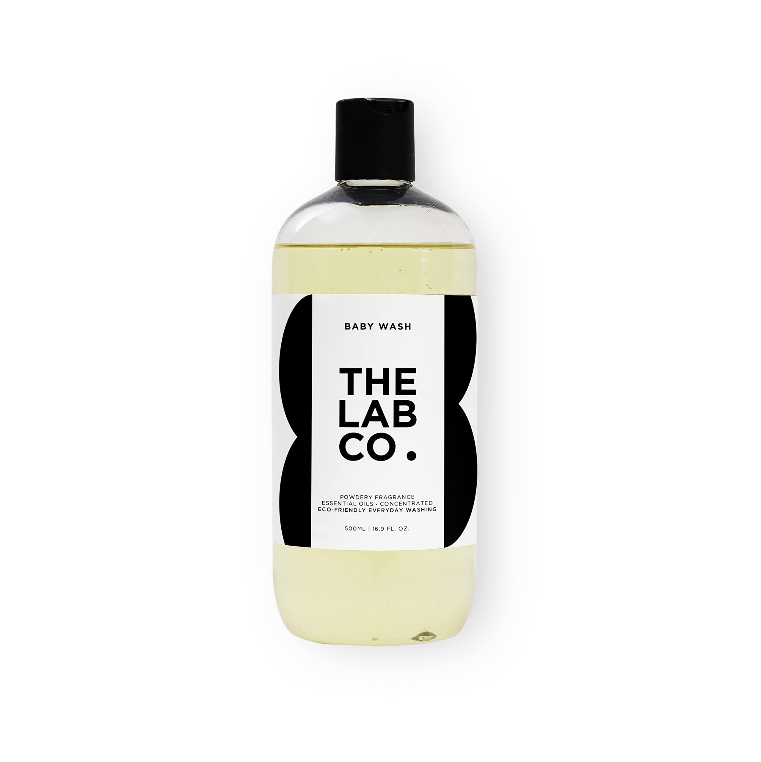 The Lab Co.Baby Wash Liquid Laundry Detergent for washing machines and hand washing. Fresh cotton fragrance. Plant Based. Non-Bio. 500ml size for up to 32 washes.[Amazon-developed Certification] Compact by Design