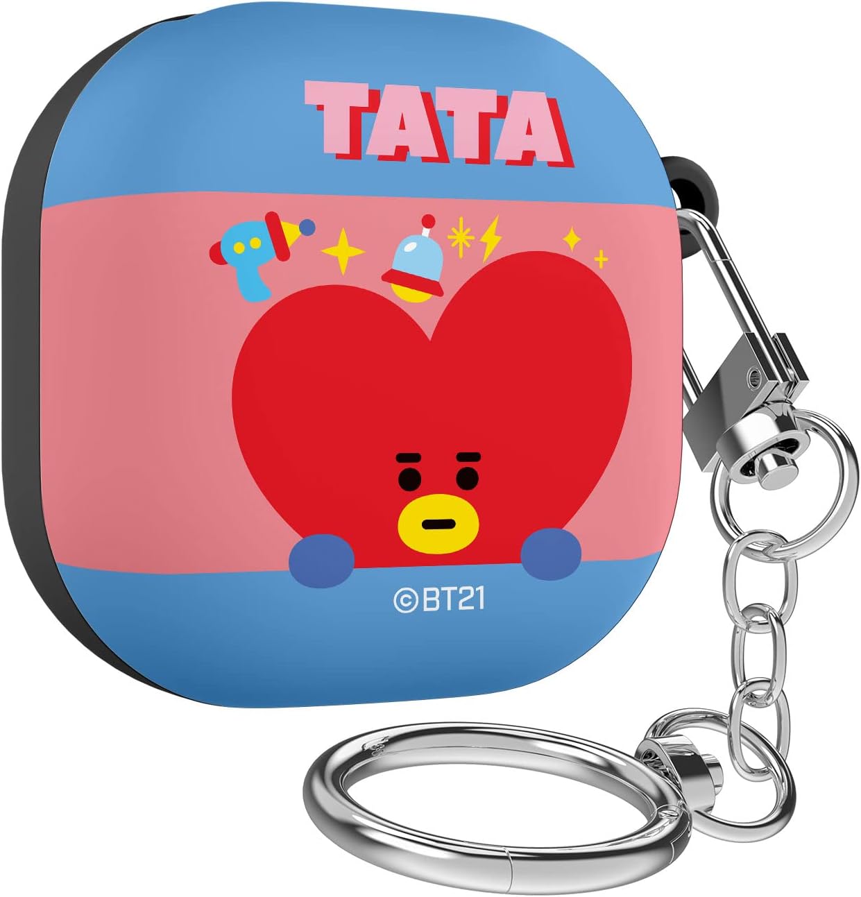 BT21Official Merchandise for Galaxy Buds 2 Pro Case (2022) / Galaxy Buds 2 Case (2021) / Galaxy Buds Pro Case (2021) / Galaxy Buds Live Case (2020) - TATA