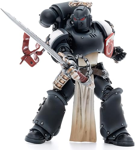 Miniatura 2 de JOYTOY 118 Warhammer 40,000 Figura de acción Black Templars The Emperors Champion Rolantus Collection Modelo