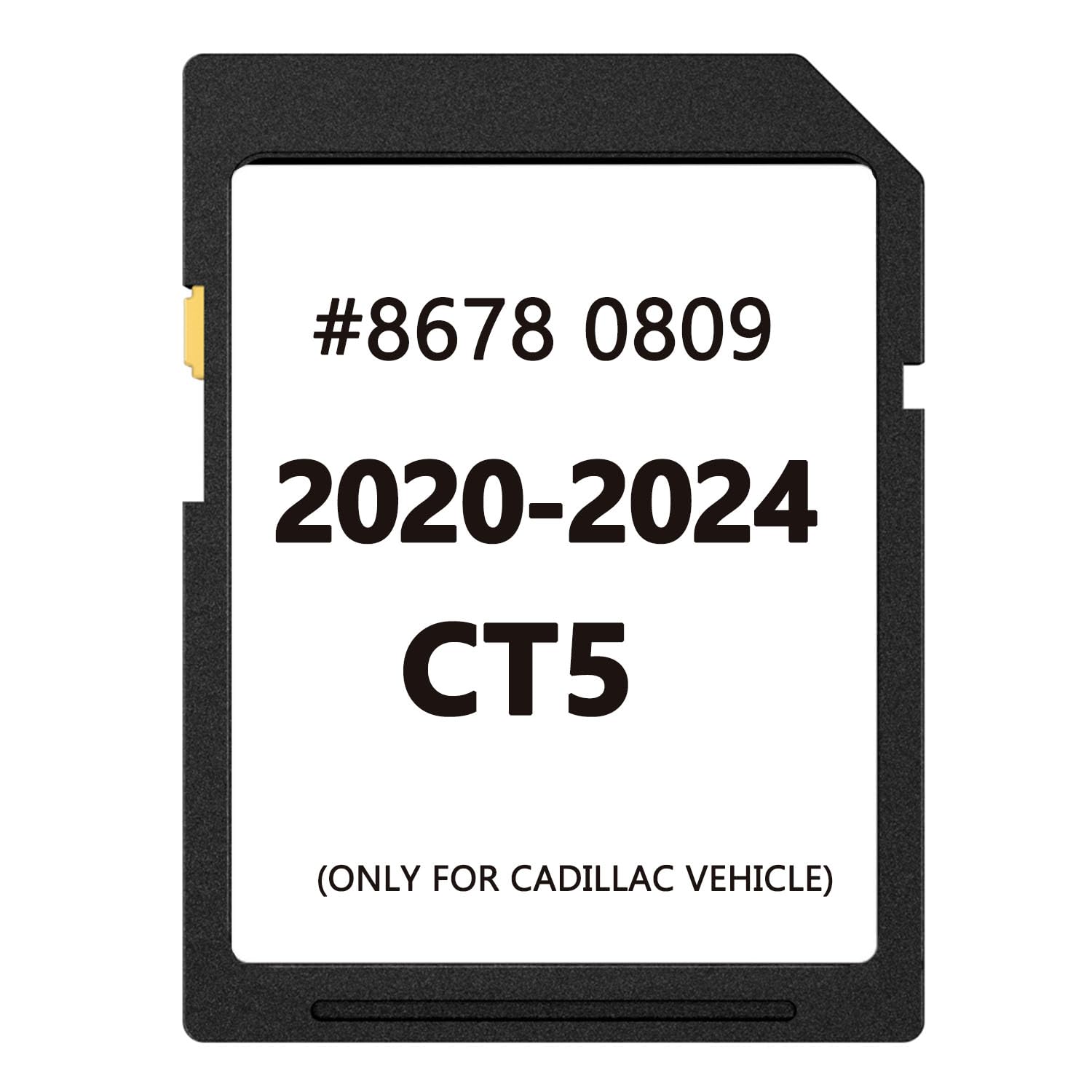 2023 Updated Navigation SD Card Replacement for Cadillac CT5 | Part Number 8678-0809 | Enhanced GPS Maps