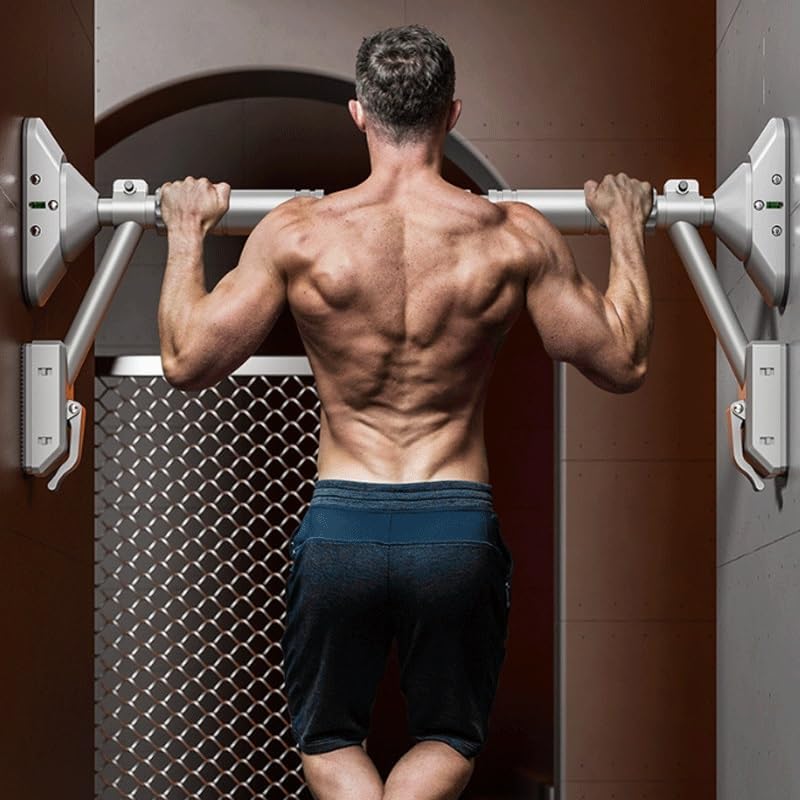 Single Bar Home Indoor Fitness Equipment with No Drilling Feature for Pull Ups The