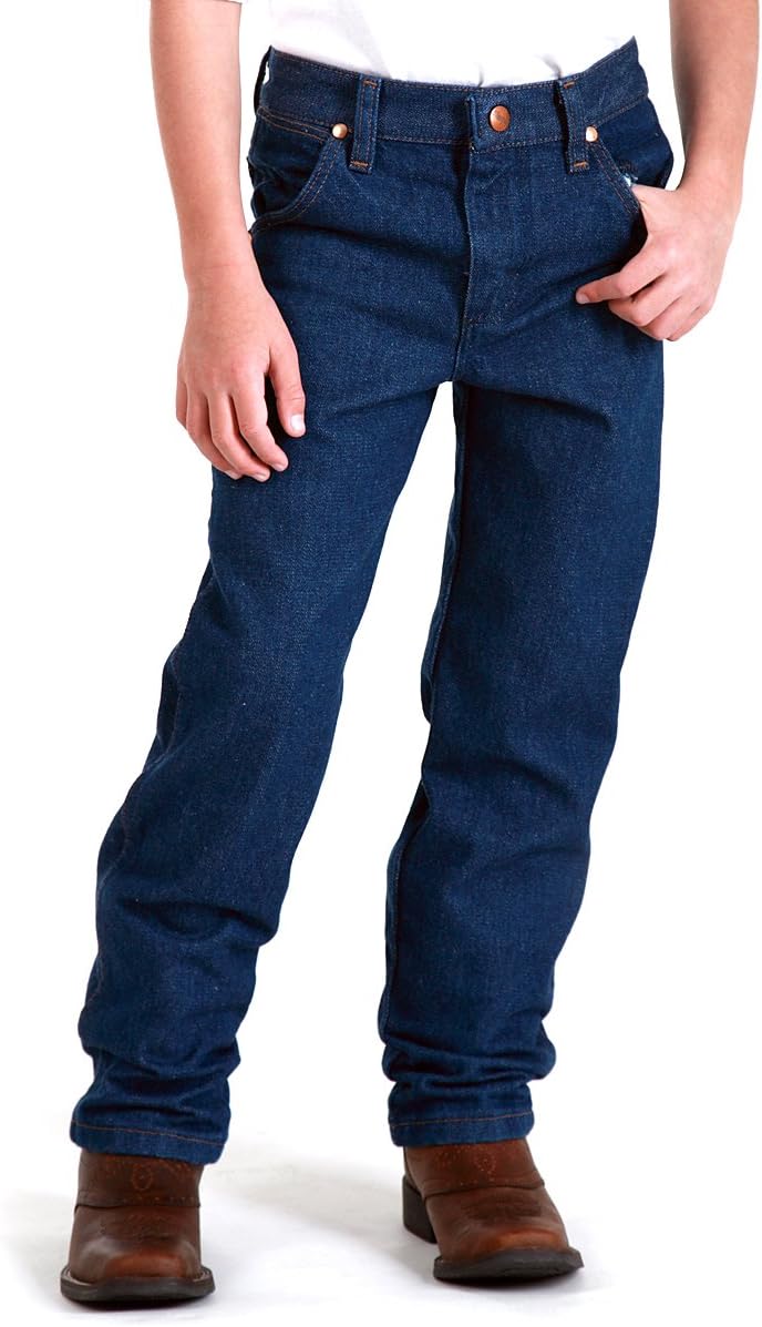Wrangler Boys' 13MWZ Cowboy Cut Original Fit Jean Prewashed Indigo 20 Slim