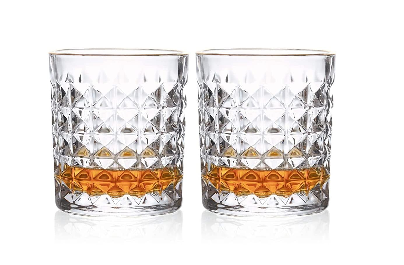 Heavy Whiskey Glasses - Set of 6 for Bourbon & Scotch -4