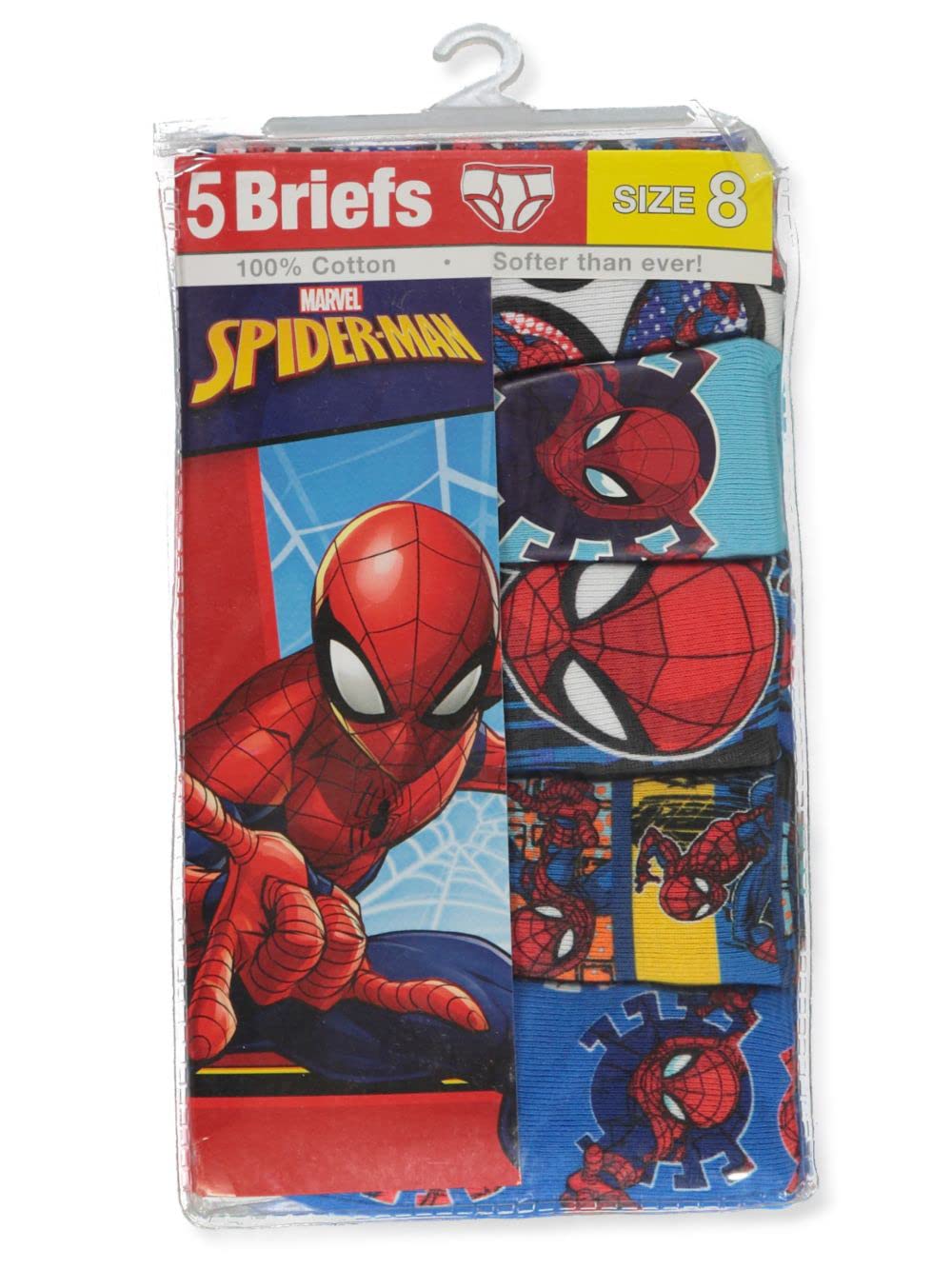 Marvel Little Boys Spider-Man Lot de 5 slips et sous-vêtements