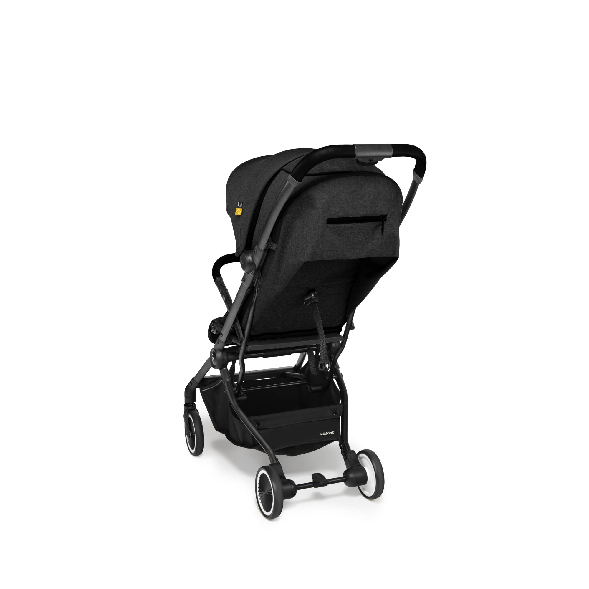 skiddoü poussette hamac pour enfant Espoo poussette pliable poussette canne pour enfant, structure légère en aluminium pliable d’une seule main, petite poussette de voyage, compacte, Noir