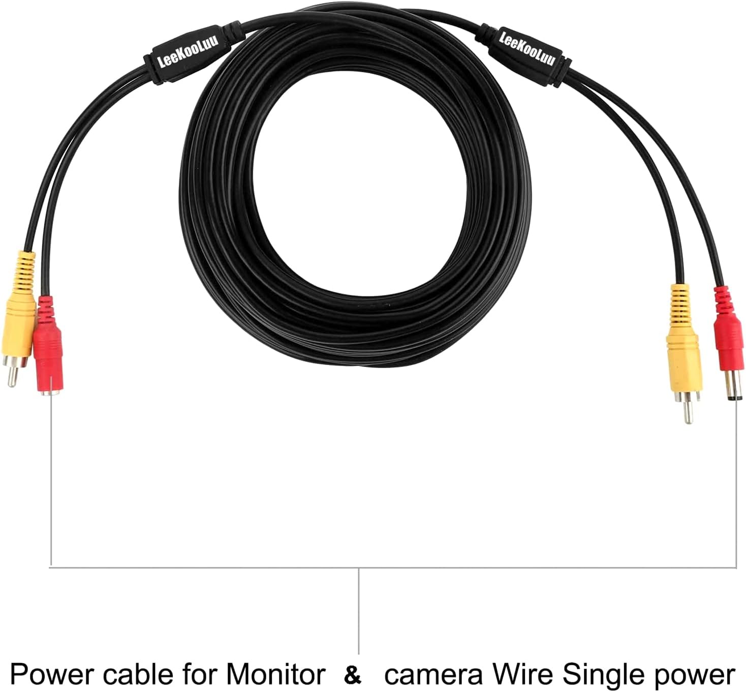 Review LeeKooLuu K12 Color RCA Video Cable Gold Plated 50 ft with a Power Red Cord Built-in 4-Pin Cord for Connecting a Single Power for Car Vehicle Backup Camera/Rear View Monitor System Kit Exclusive Discount 80% Offer LeeKooLuu K12 Color RCA Video Cable Gold Plated 50 ft with a Power Red Cord Built-in 4-Pin Cord for Connecting a Single Power for Car Vehicle Backup Camera/Rear View Monitor System Kit