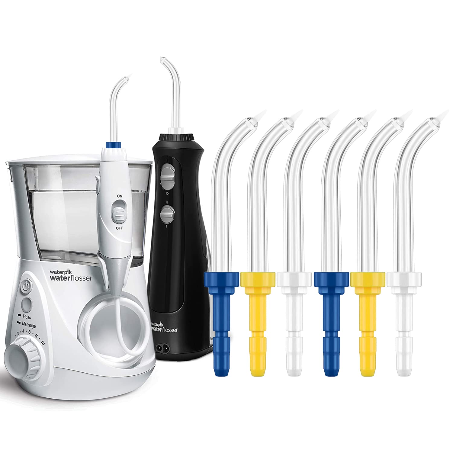 Puntas de repuesto para irrigadores periodontales Waterpik, puntas de repuesto para irrigadores bucales Waterpik (como WP-100) y otras marcas de irrigadores orales (6 puntas periodontales)