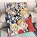 QTRT Fullmetal Alchemist - Collection de Tous Les Personnages 3D Retour Imprimé Blanket Cartoon Anime Characters Doux en Peluche Flanelle Couverture Quilt Anime Fans Otaku Literie Cadeau