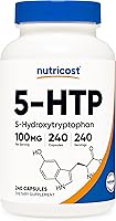 Vista 1 de Nutricost 5-HTP 100 mg; 240 Cápsulas (5-hydroxytryptophan), 1 botella