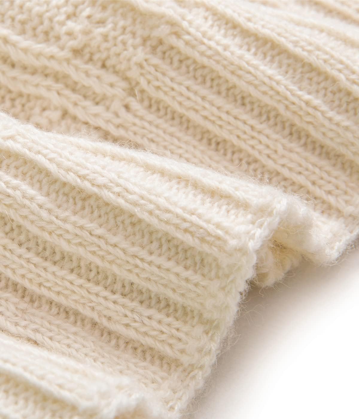 Villand 3 in 1 Womens Wool Hat Gloves & Scarf Winter Set, 3 Piece Cable Knitted Beanie Hat for Women with Gift Box - Image 5