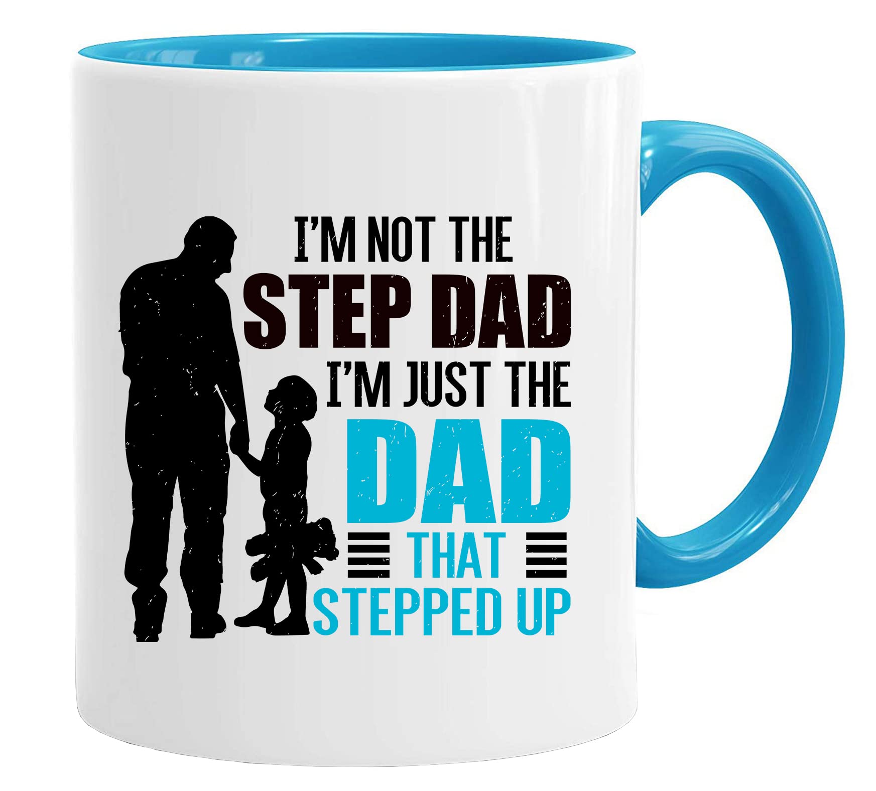 Fathers Day Mug | Gifts for Dad & Stepdad | Dads Mug | Christmas Presents from Daughter, Son, Kids | Funny Mugs for Dads | Novelty Gift | 11oz Dishwasher Safe (Step DAD)